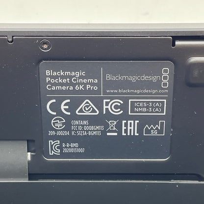 Blackmagic Design Pocket Cinema Camera 6K Pro EF Handheld Digital Film Camera