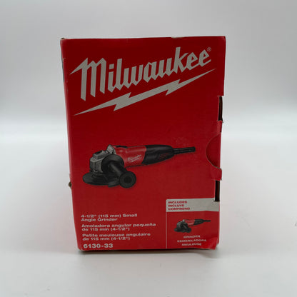 Milwaukee 6130-33 7.0 Amp 4-1/2" Small Angle Grinder