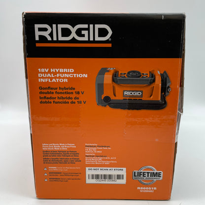 Ridgid R86051B 18V Hybrid Dual-Function Inflator