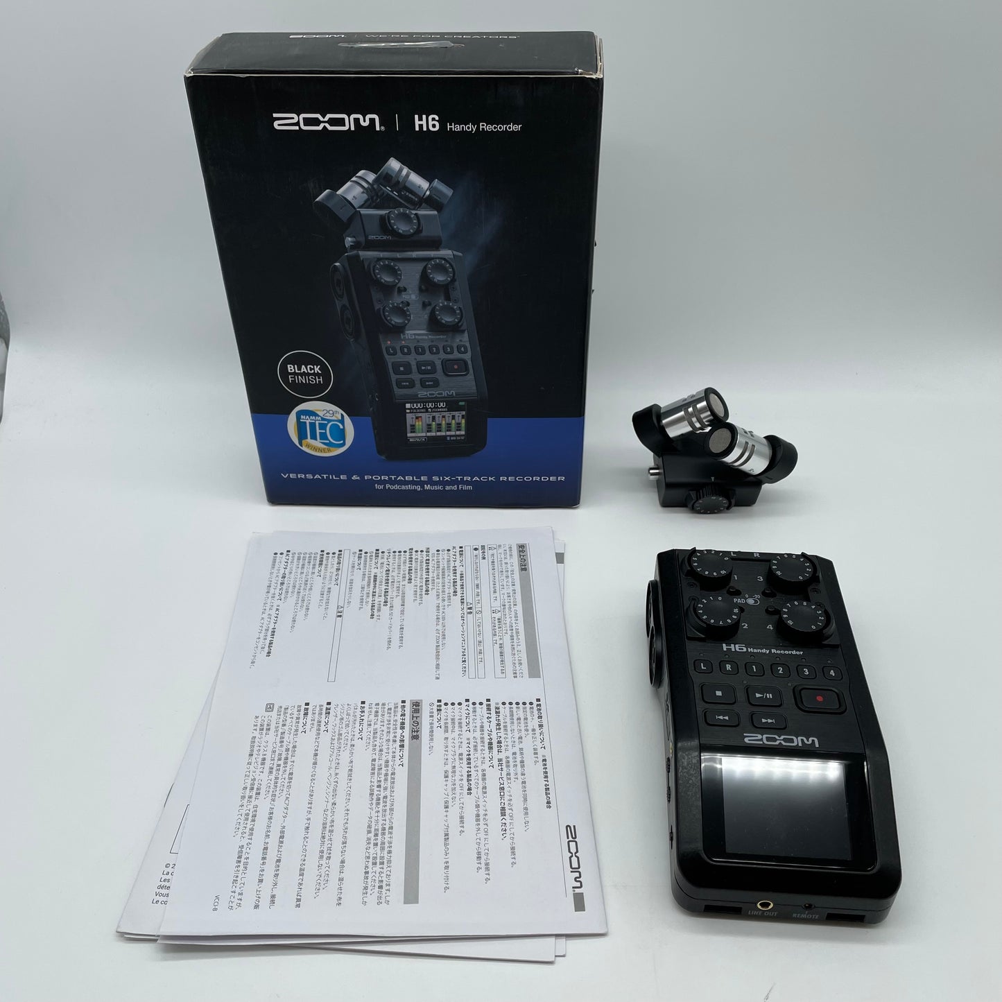 ZOOM H6 20Hz - 20kHz Handy Recorder H6/BLK