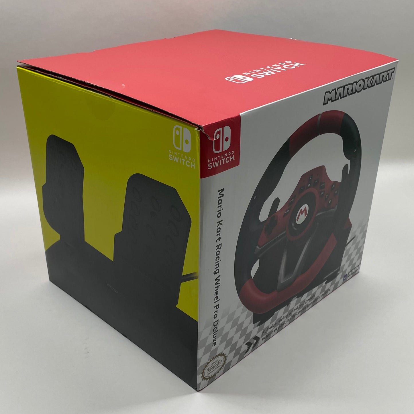 Nintendo Mario Kart Racing Wheel Pro Deluxe Black/Red NSW-228U