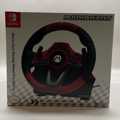 Nintendo Mario Kart Racing Wheel Pro Deluxe Black/Red NSW-228U