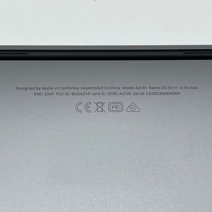 2019 Apple MacBook Pro 16" i9 2.4GHz 32GB RAM 512GB SSD Silver A2141